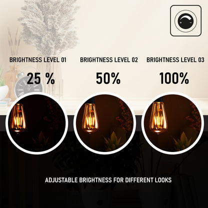 ST64 E26 LED Edison Light Bulb  4W Warm White Vintage Bulbs Dimmable 