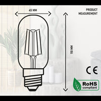 T45 4W LED Edison Bulb Warm White Dimmable E26 Vintage LED Filament Light Bulb