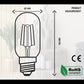 Vintage Retro Style Energy-saving LED 4W T45 E26 LED Bulb Pack 3