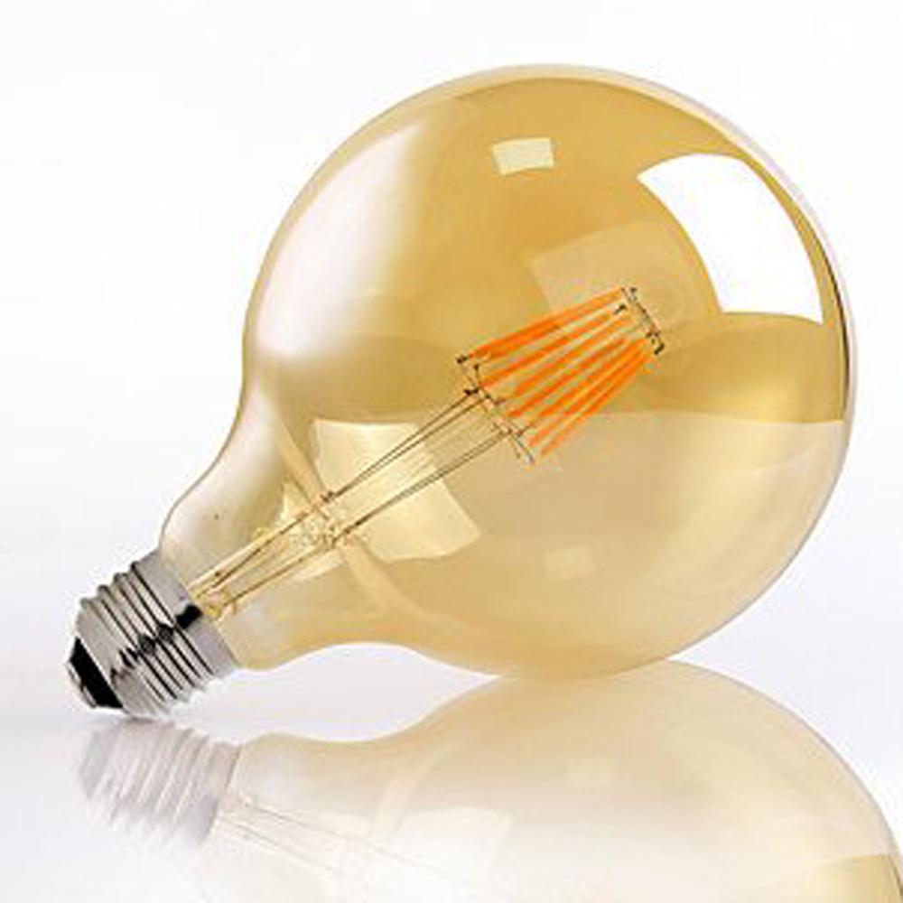 G125 E26 8W LED Globe Bulbs Warm White Vintage Light Bulb LED Edison Bulb