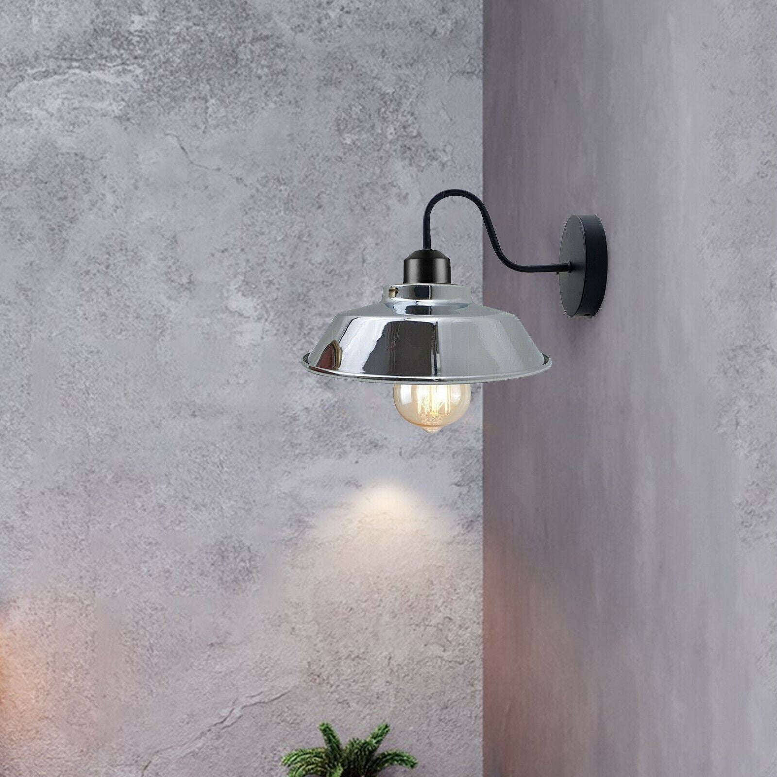 Industrial  Swan Wall Lampshade for basement