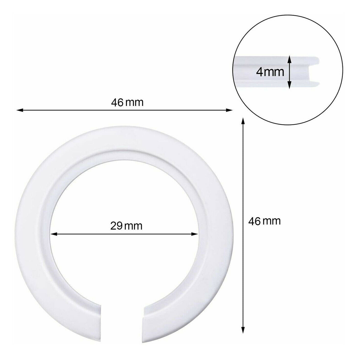 Plastic Lamp Shade Ring Reducer Plate Light Fitting Ring Washer Adapter~1143