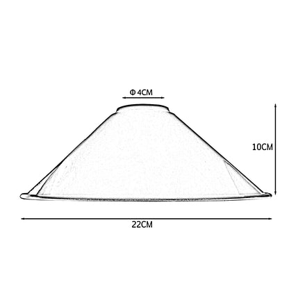 Industrial Metal Chrome color Ceiling Lamp Shade - size image