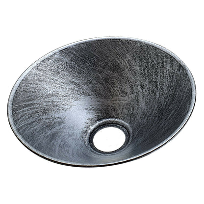 metal lamp shade - Brushed silver