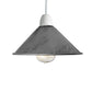 Brushed Silver Vintage Cone Metal Ceiling Lamp Shades
