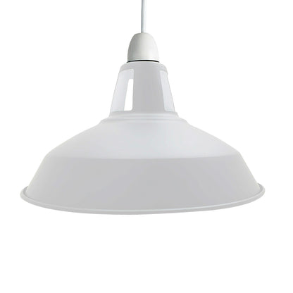 barn slotted lamp shades white