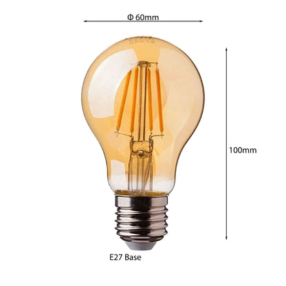 1/3/5/10 Pack Decorative Light Bulbs A60 E26 8W Vintage Edison LED Bulbs 
