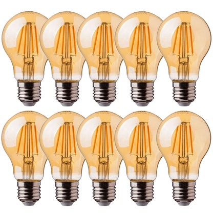 1/3/5/10 Pack Decorative Light Bulbs A60 E26 8W Vintage Edison LED Bulbs 