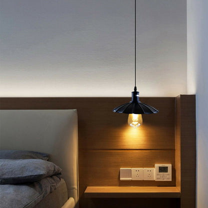 black Ceiling Flower Pendant Light for bed room.JPG