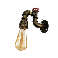 Vintage Industrial Rustic Steampunk Metal Waterpipe Ceiling Wall Light Sconce~1589