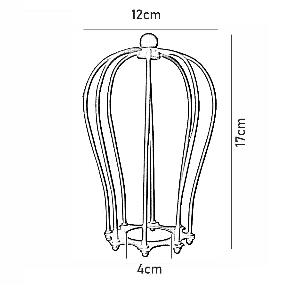 Vintage Ceiling Balloon Cage Metal Light Lampshade~3200 - LEDSone UK Ltd