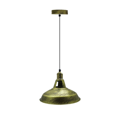  Yellow Brass Barn Style Pendant Light.JPG