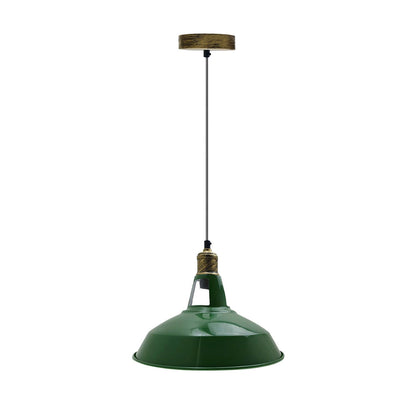 Green Barn Style Pendant Light.JPG