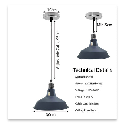 Grey Barn Style Pendant Light.JPG