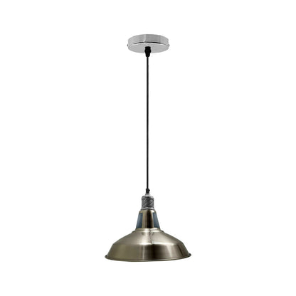 Satin Nickel Barn Style Pendant Light.JPG