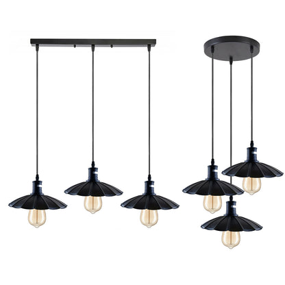3 way black Ceiling Flower Pendant Lamp.JPG