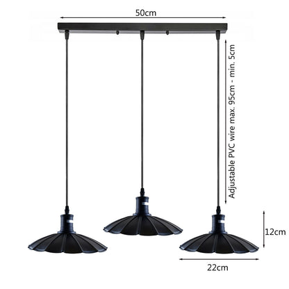 3-way black Ceiling Flower Pendant Lamp.JPG