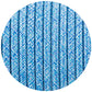 18 Gauge 3 Conductor Round Cloth Covered Wire Braided Light Cord Blue Multi Tweed