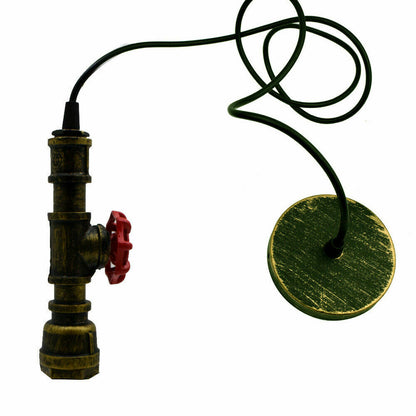 Industrial Steampunk Water Pipe Pendant Light