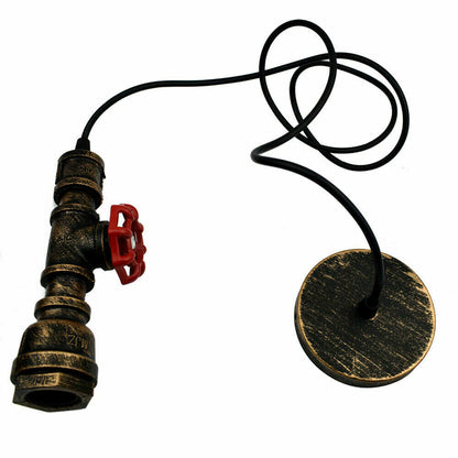 Industrial Steampunk Water Pipe Pendant Light