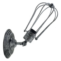 Rustic Wall Lamp Brushed Silver Sconce Industrial Wall Light Home Bedside