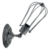 Rustic Wall Lamp Brushed Silver Sconce Industrial Wall Light Home Bedside