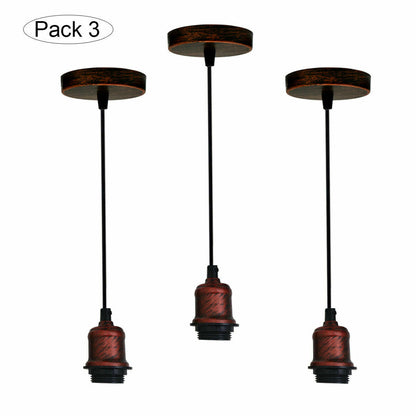 Vintage hanging Pendant light with Socket Lamp Holder