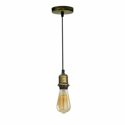 Vintage hanging Pendant light with Socket Lamp Holder