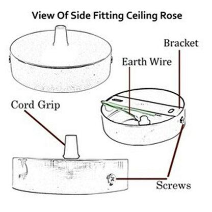 Big Barn Style Flush Mount Ceiling Light  - instruction image