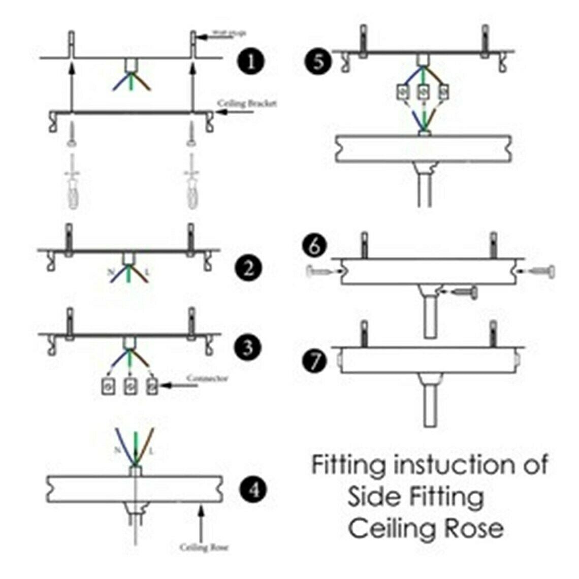 Copper Industrial Lighting - ceiling rose fitting instruction