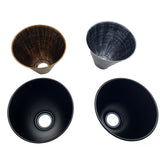 Easy Fit Pendant Light Shade 18cm Metal Lampshade Brushed Copper Pack 2