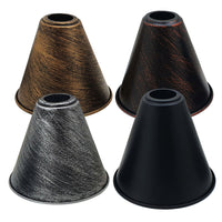 Easy Fit Pendant Light Shade 18cm Metal Lampshade Brushed Copper Pack 2