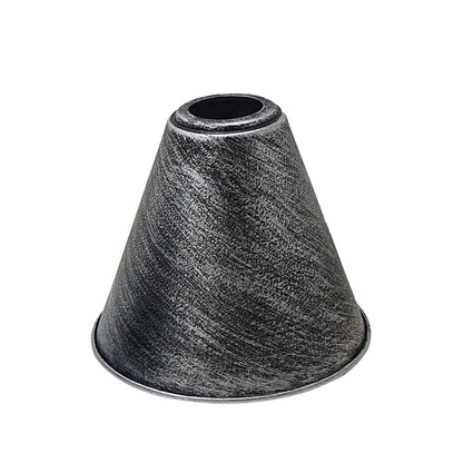 lamp shade brushed silver