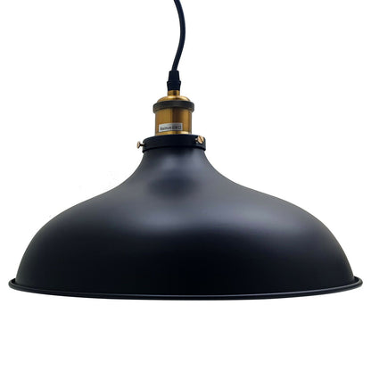 Black Big Barn sytle Pendant light.JPG