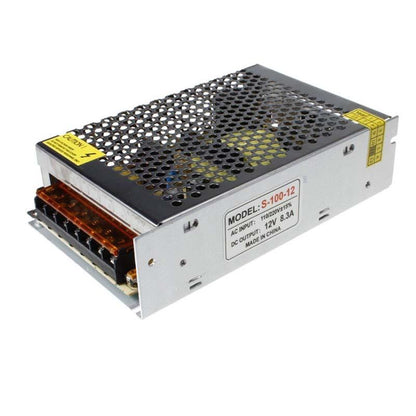 DC 12V 8.3A Adjustable DC Power Voltage Converter AC to DC Power Supply Enclosed Power Supplies S-100-12