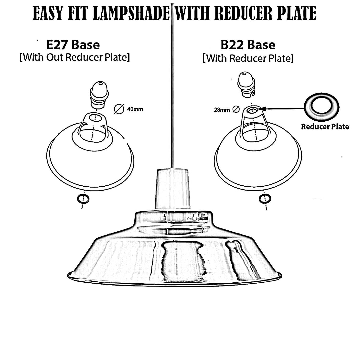 easy fit lamp shade - description image