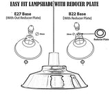 VINTAGE STYLE METAL CEILING LIGHT ROSE GOLD SHADES~1372