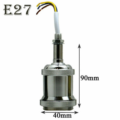 Chrome E26 Edison Bulb Holder Antique Light Bulb