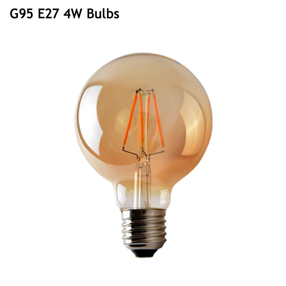 G95 4W LED Edison Bulb E26 Dimmable LED Filament Vintage Light Bulb