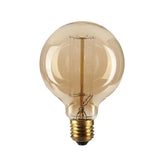 E26 G95 60W Vintage Retro Industrial Filament Dimmable Bulb Pack 3