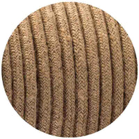 18 Gauge 2 Conductor Round Rope Light Cord Covered Wire Hemp Electrical Rope Pendant Light Cord