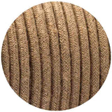 18 Gauge 2 Conductor Round Rope Light Cord Covered Wire Hemp Electrical Rope Pendant Light Cord