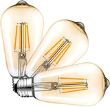 Vintage Style Led Bulb ST64 E26 4W LED Bulb Pack 3