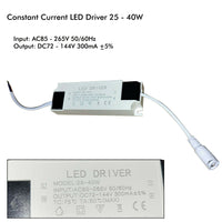 constant current led driver 300mA lighting driver DC 72-144V 25-40W High Power LED Driver AC 85-265V