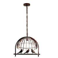 Birdcage Chandelier Pendant Light Copper