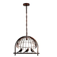 Birdcage Chandelier Pendant Light Rustic Red lighting stores near me bird cage lamp industrial light cages