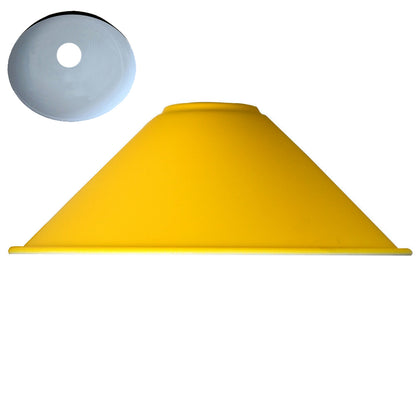 vintage easy fit lamp shade - yellow