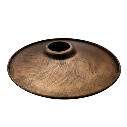 Flat metal lamp shade