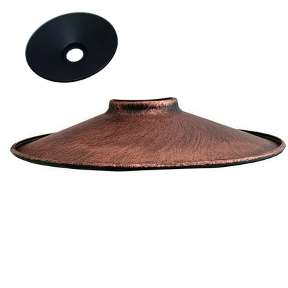 Flat lamp shade - Rustic red