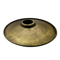 Brushed Brass Flat Metal Ceiling Pendant Shade